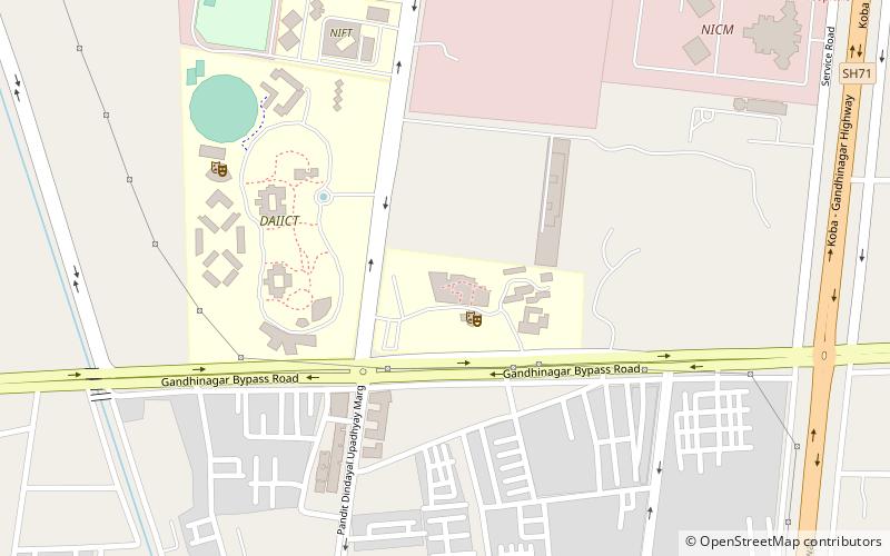 National Institute of Design location map