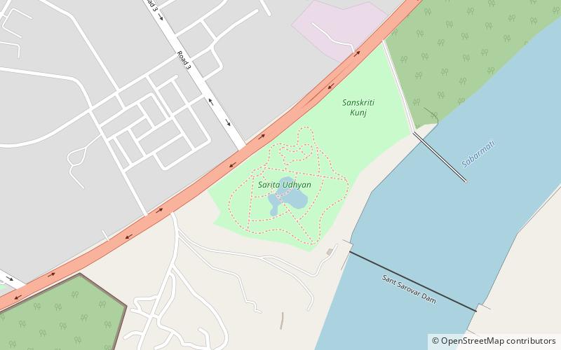 sarita udyan gandhinagar location map