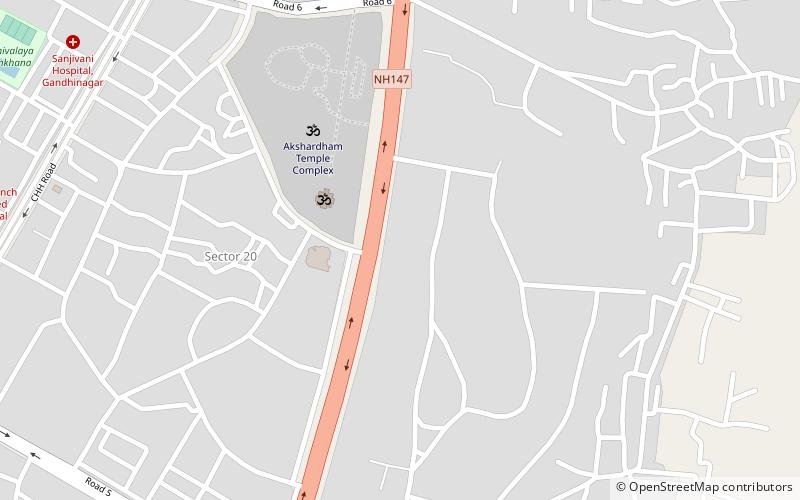 childrens university gandhinagar location map