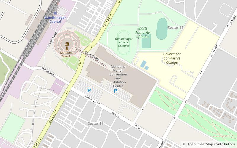 Mahatma Mandir location map