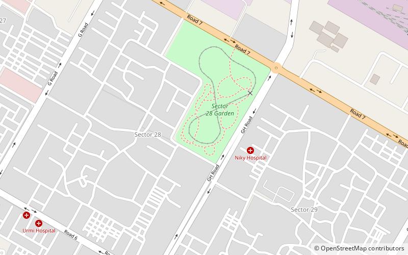 childrens park gandhinagar location map