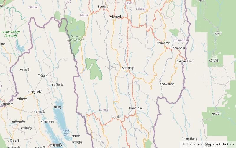 Vantawng Falls location map