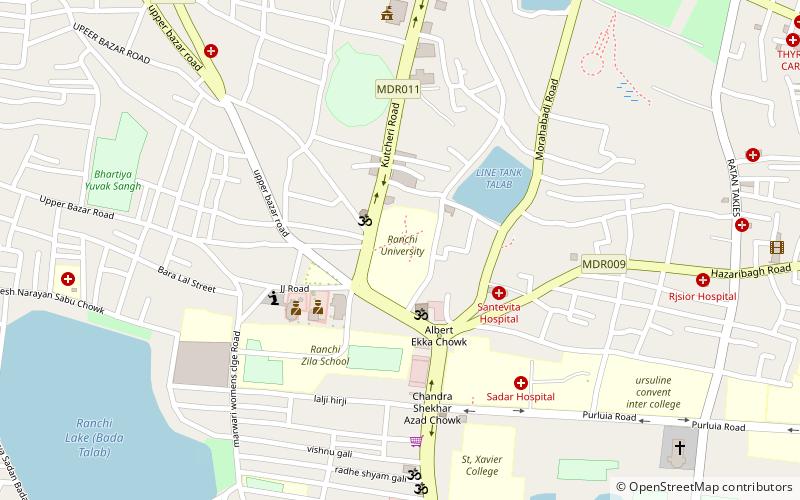 ranchi university location map