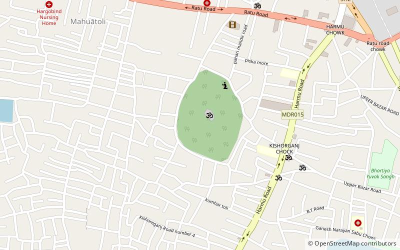 pahari mandir ranchi location map