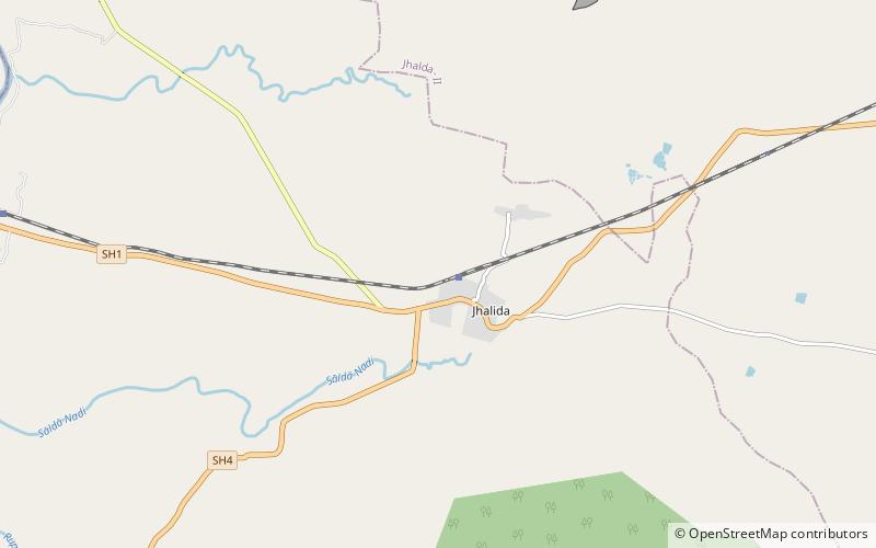 Jhalda location map