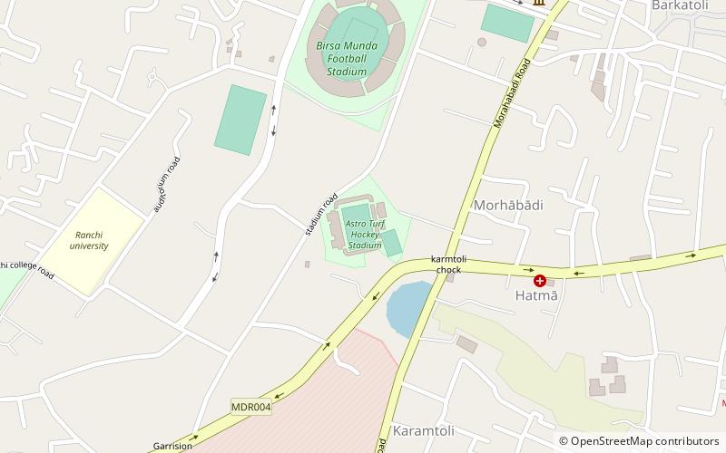 Birsa Munda Hockey Stadium location map