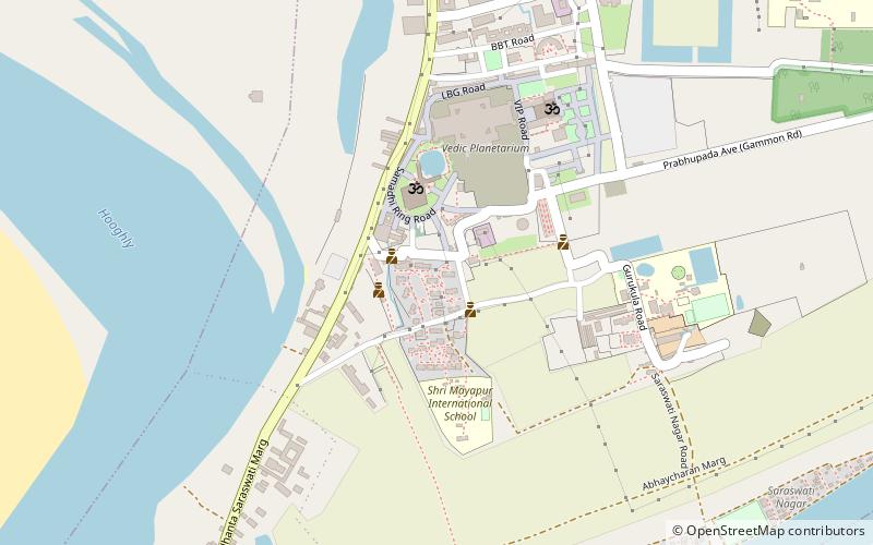 ISKCON Mayapur location map