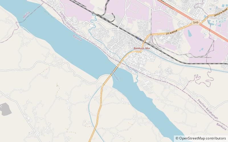 Durgapur Barrage location map