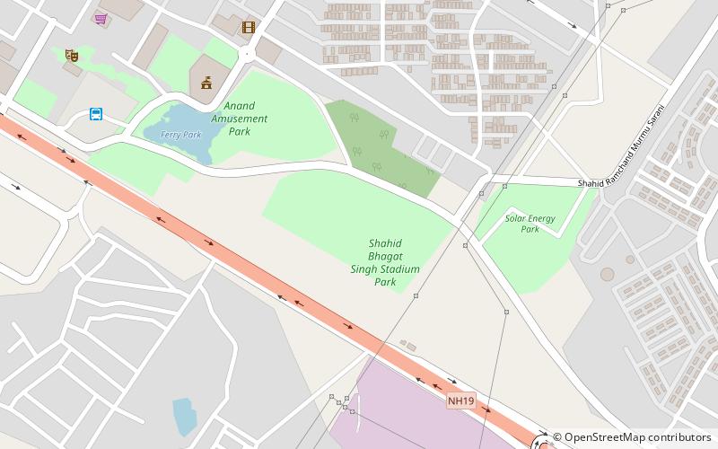 shaheed bhagat singh stadium durgapur location map