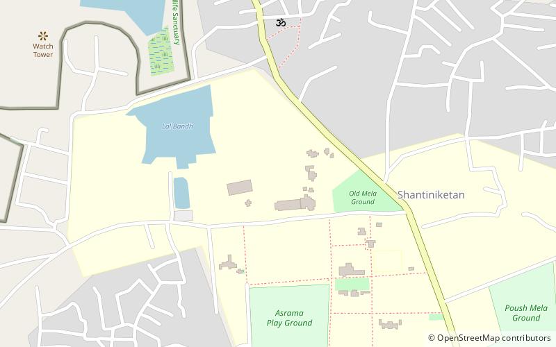 Université Rabindra Bharati location map