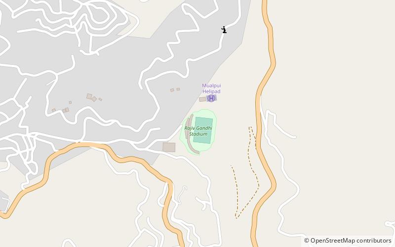 Rajiv Gandhi Stadium location map