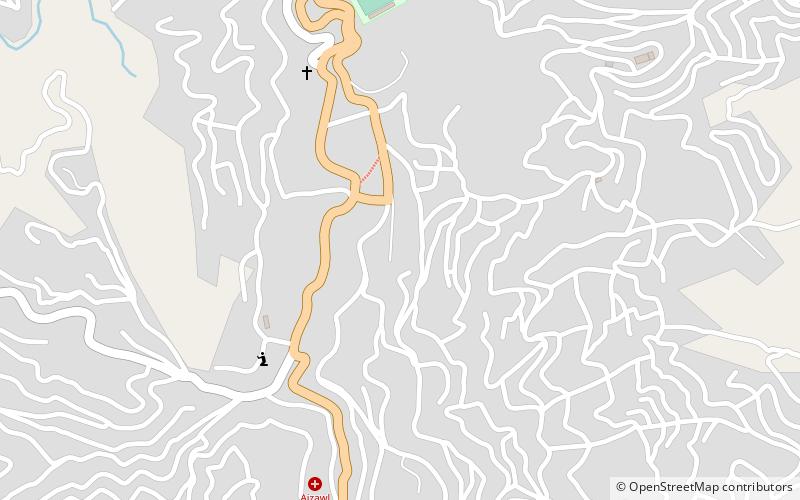 raj bhavan aizawl location map