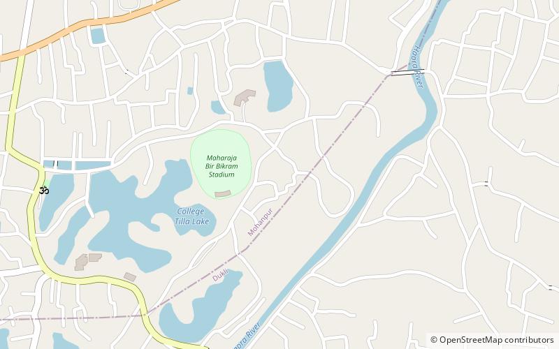 Maharaja Bir Bikram College location map