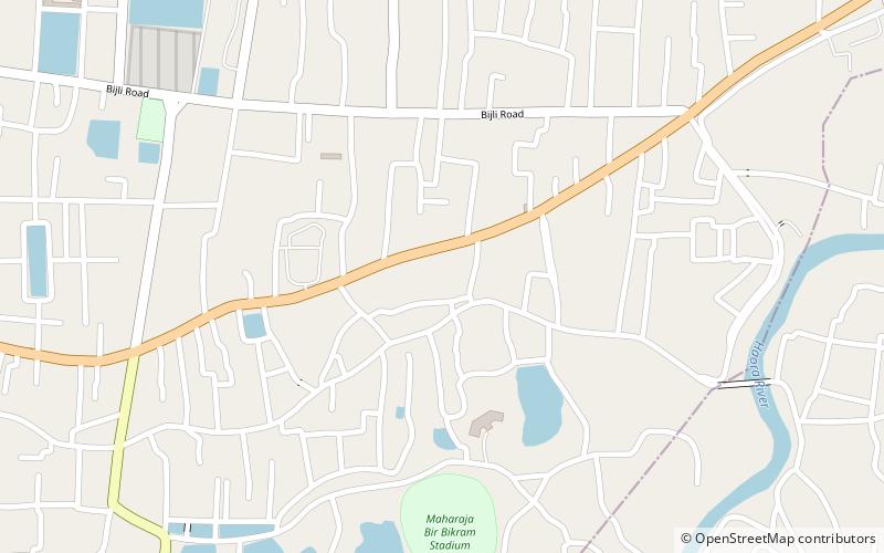 dhaleshwar agartala location map