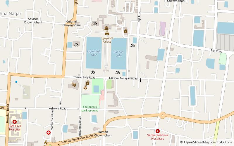 laxminarayanbari agartala location map