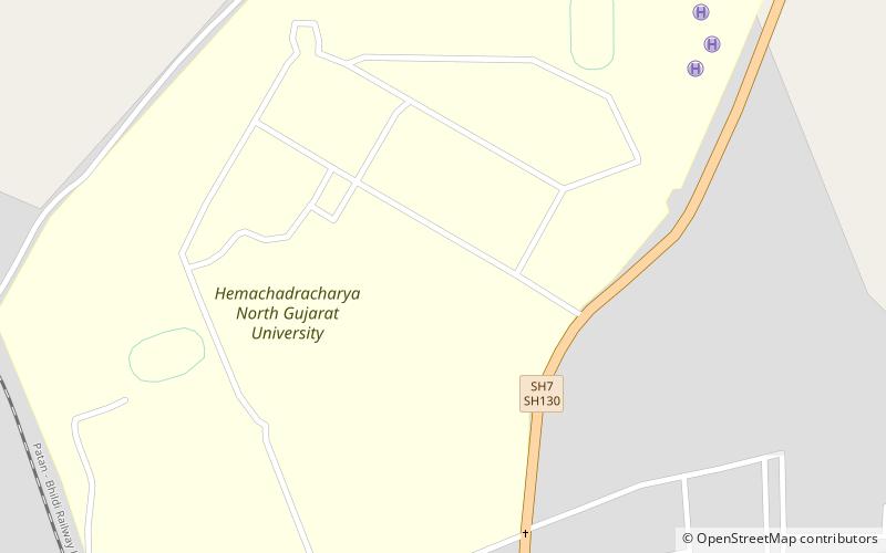 Hemchandracharya North Gujarat University location map