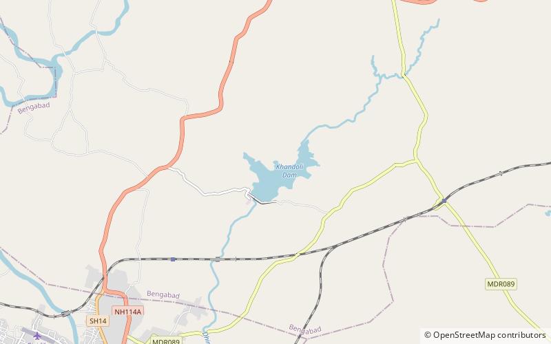 Khandoli Dam location map