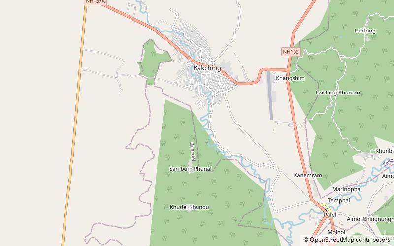 Kakching location map