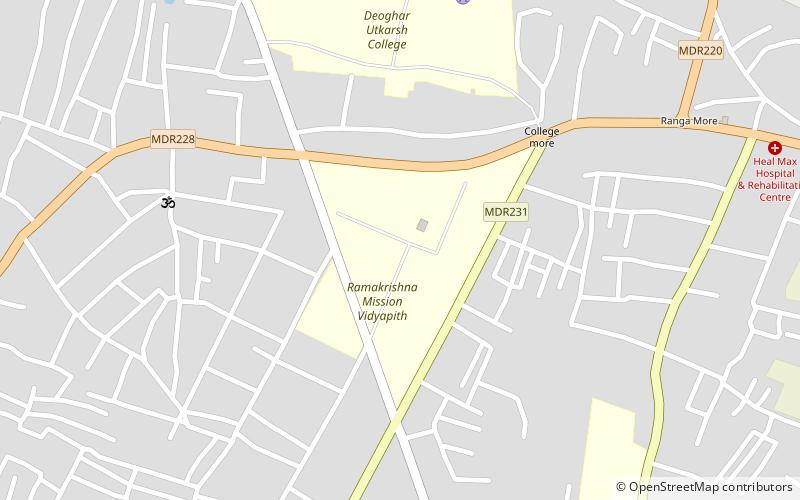 ramakrishna mission vidyapith deoghar location map