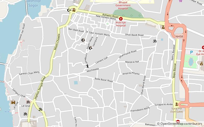 varun bazar udaipur location map