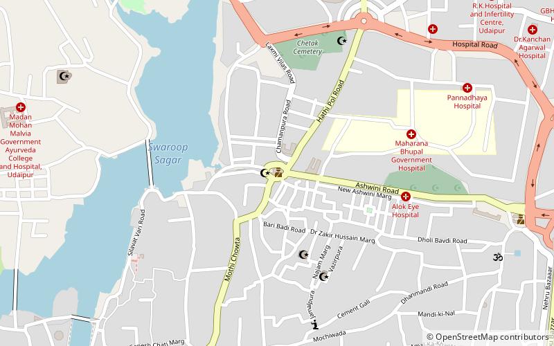 hathi pol udaipur location map