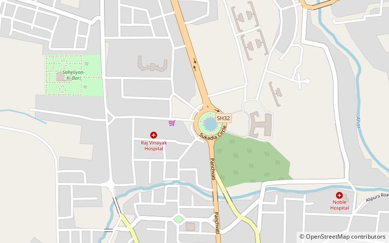 Sukhadia Circle location map