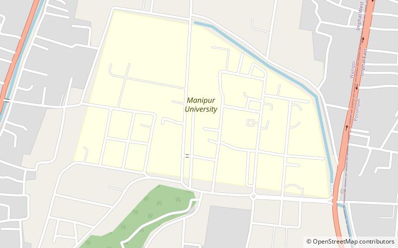 Manipur University location map