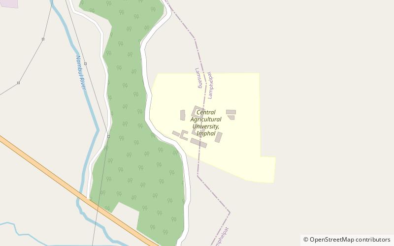 central agricultural university imfal location map