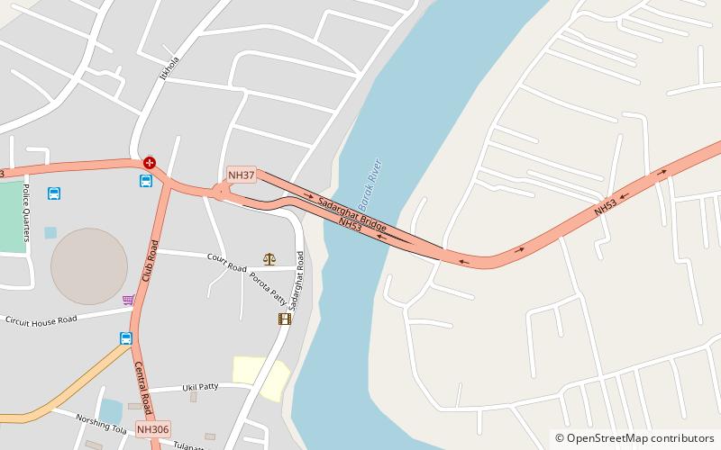 Sadarghat Bridge location map