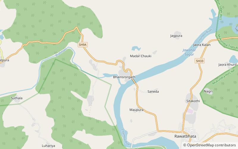 Bhainsrorgarh location map