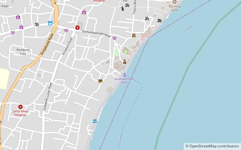 dasaswamedh ghat varanasi location map