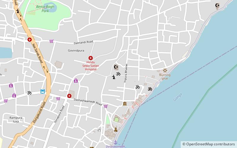 Kashi Vishwanath Temple location map