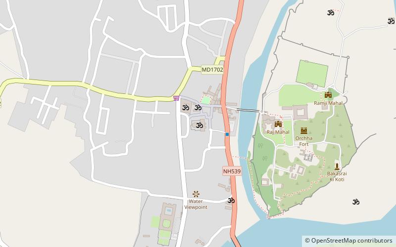 chatturbhuja mandir orchha location map