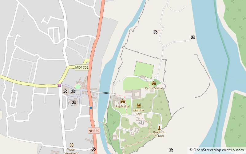 rasalda ki kothi orchha location map