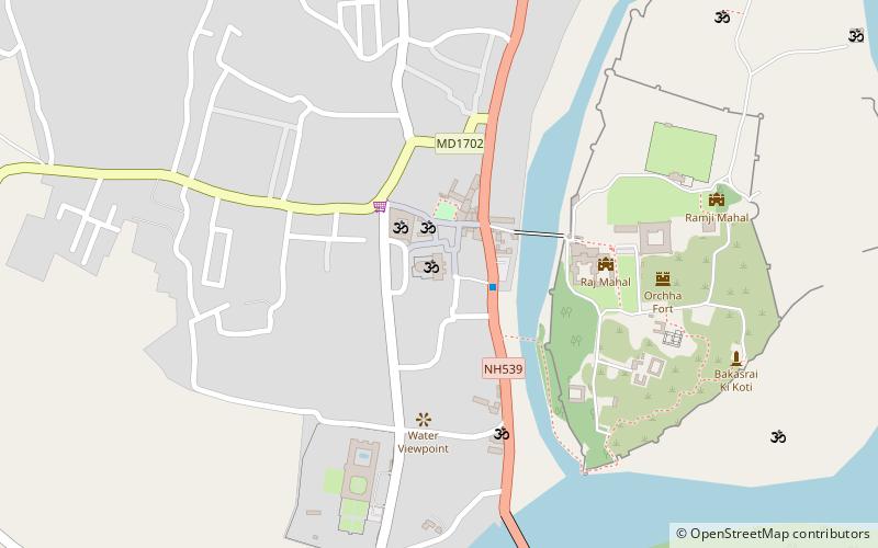 sunder mahal orchha location map