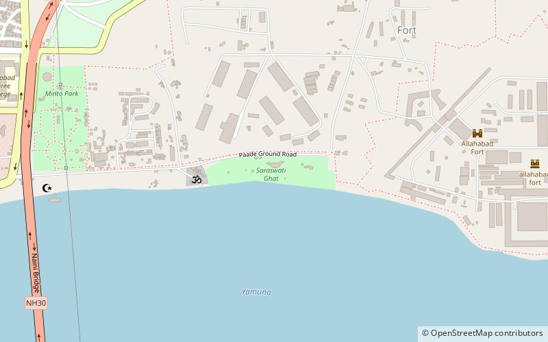 Saraswati Ghat location map