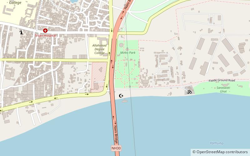 minto park allahabad location map