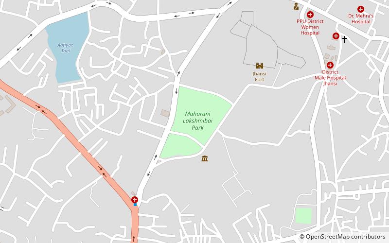 maharani lakshmibai park jhansi location map