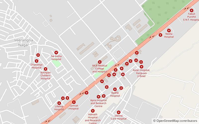 Maharani Laxmi Bai Medical College location map