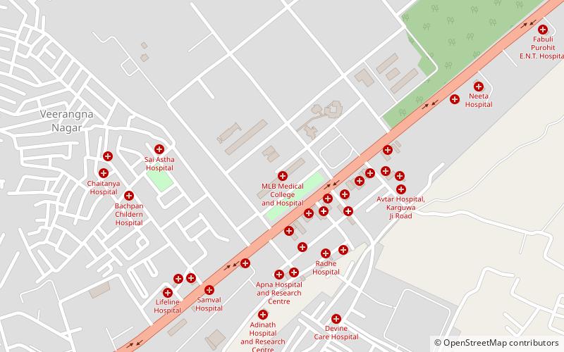 maharani laxmi bai medical college jhansi location map