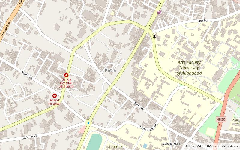 University of Allahabad location map