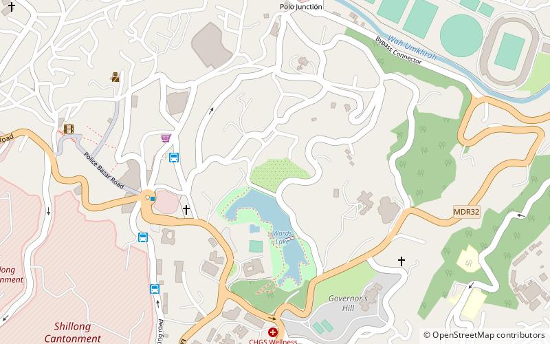 botanical gardens shillong location map