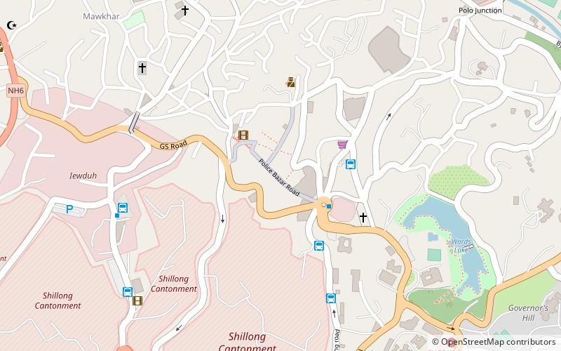 police bazar road shillong location map