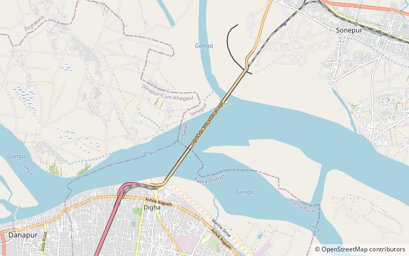 Digha–Sonpur Bridge location map