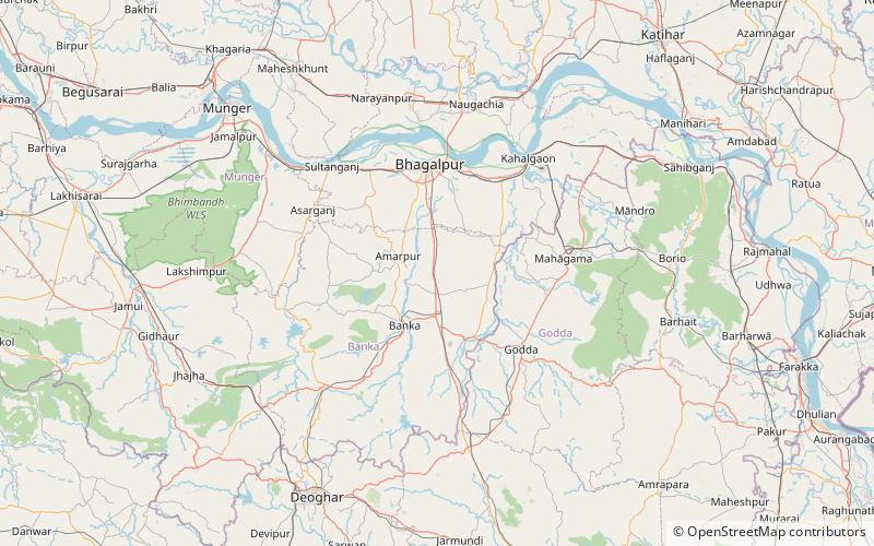 Rajmahal hills location map