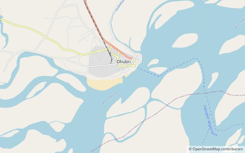 Dhubri Port location map