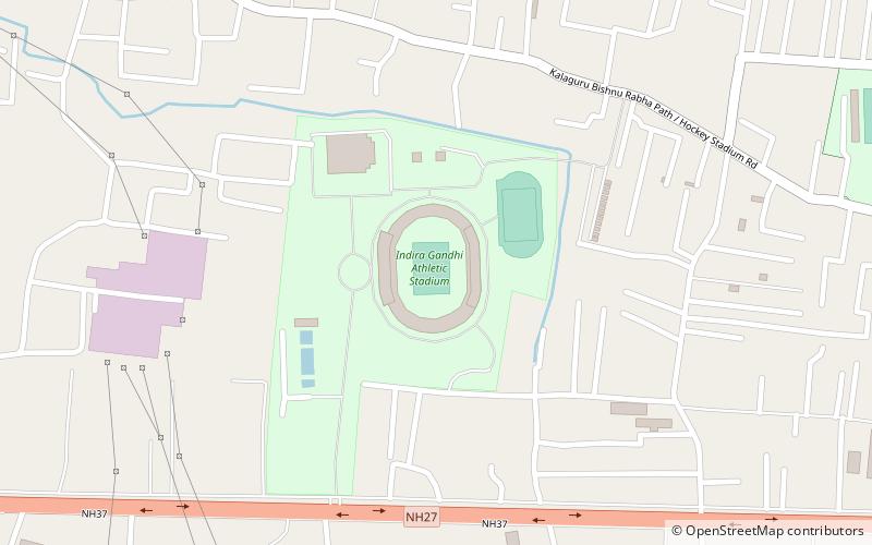 Indira Gandhi Athletic Stadium location map
