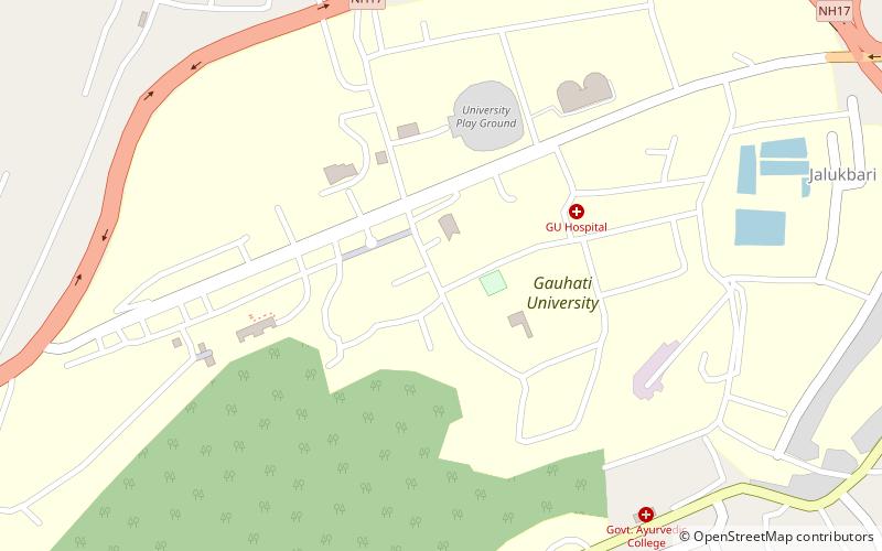 Gauhati University location map