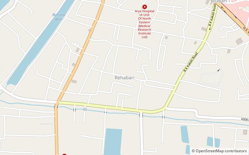 rehabari guwahati location map
