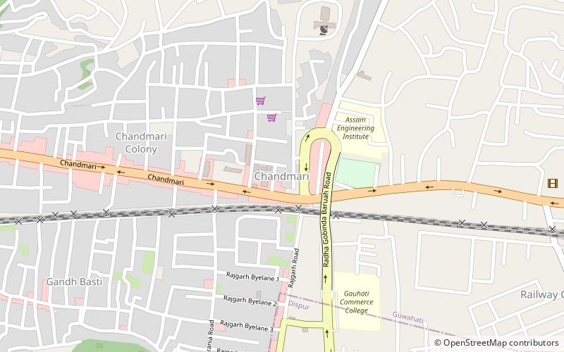 chandmari guwahati location map